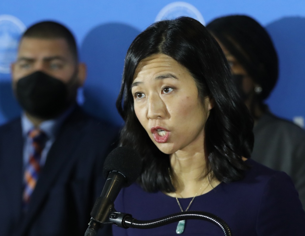 Michelle Wu defends vaccine mandate for Boston city workers as pregnant police officers push back