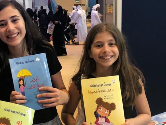 Young authors Sara and Leen